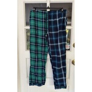 Stars Above Women's XL 100% Cotton Flannel Pajama Bottom Preppy Mismatch Plaid